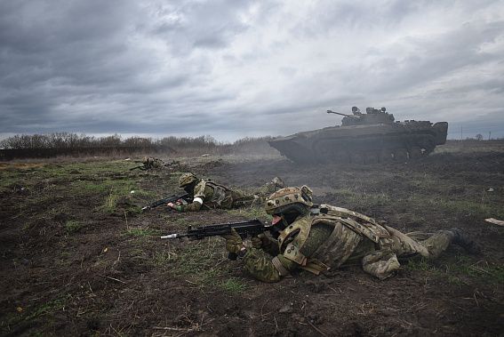 Действовали под огневым прикрытием БМП-2 и БПЛА