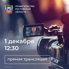 Смотрите прямую трансляцию заседания правительства Ростовской области