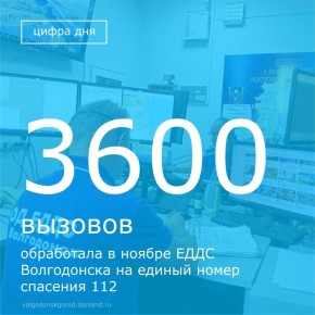 Единая дежурно-диспетчерская служба продемонстрировала высокую нагрузку в ноябре 2025 года, обработав 3592 вызова