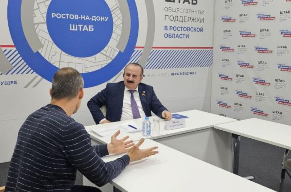 Бесарион Месхи провел прием граждан, приуроченный ко дню рождения партии «Единая Россия»