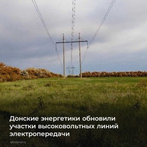 В Ростовской области из-за значительного физического износа заменены 13 опор магистральных линий электропередачи напряжением 220–330 кВ