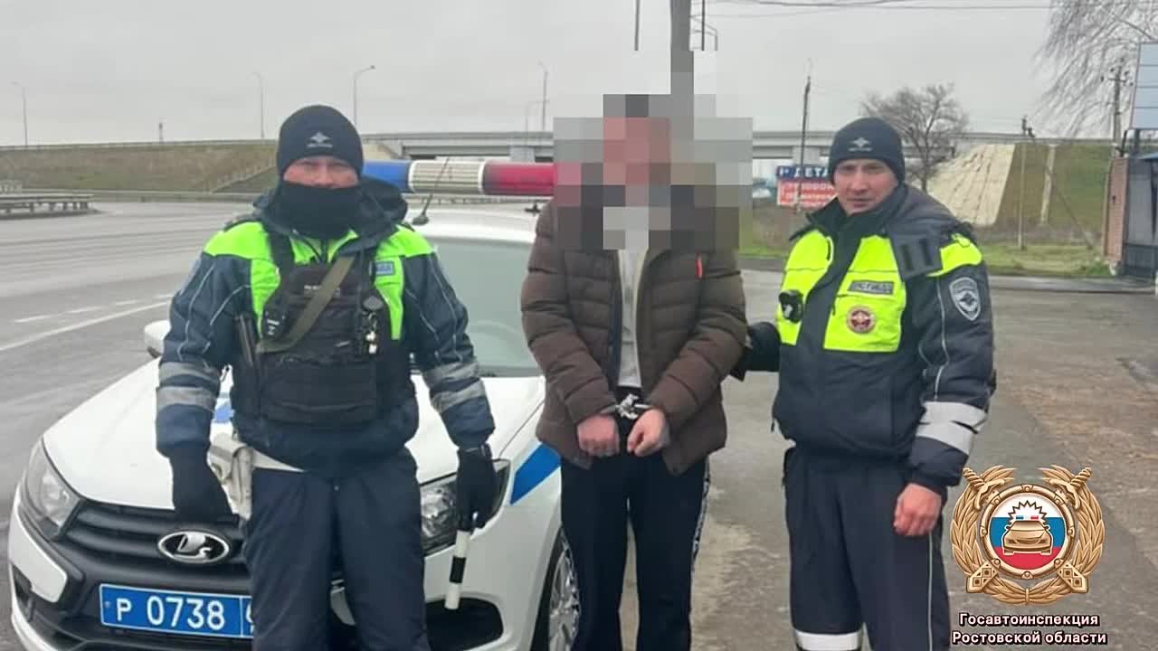 5 км гнались за ставропольским угонщиком донские полицейские