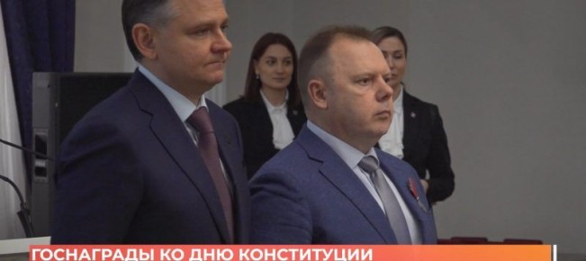 Юрий Слюсарь наградил заслуженных тружеников Дона ко Дню конституции