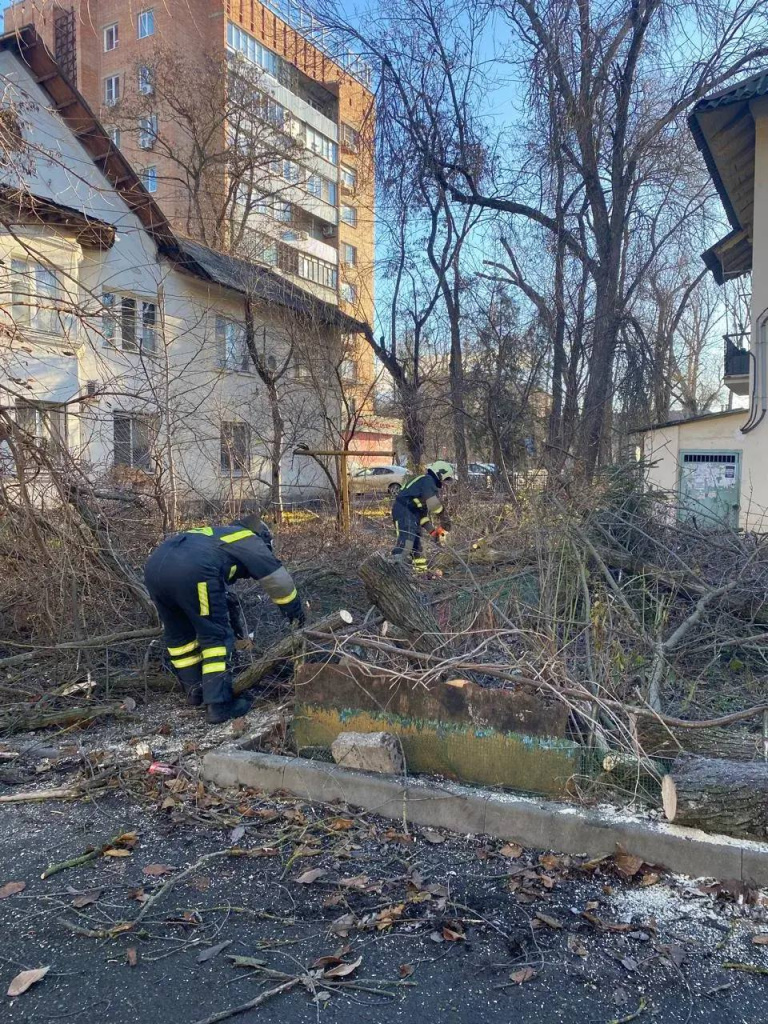 В Ростове ликвидируют последствия сильного ветра
