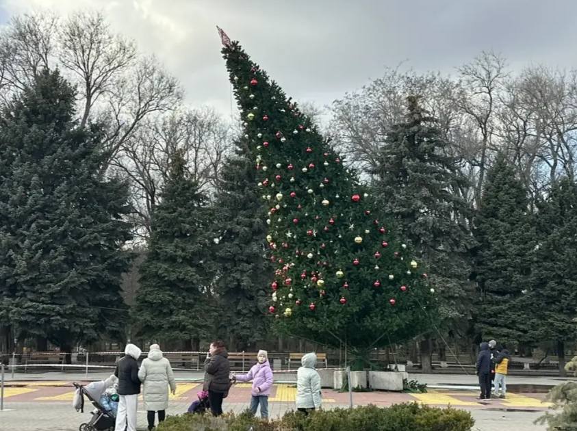О городской ёлке в парке имени Ленина