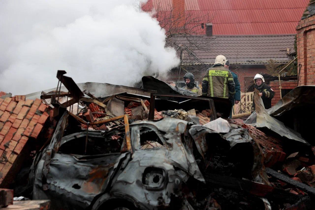 Юрий Слюсарь осмотрел места ЧС после беспилотной атаки киевского режима