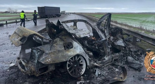 На трассе в Ростовской области в лобовом столкновении погиб водитель