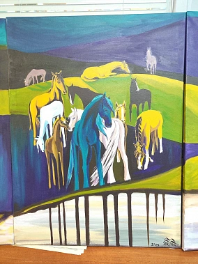 Про синюю лошадь и розового слона...