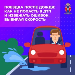 Поездка после дождя: как не попасть в ДТП и избежать ошибок, выбирая скорость
