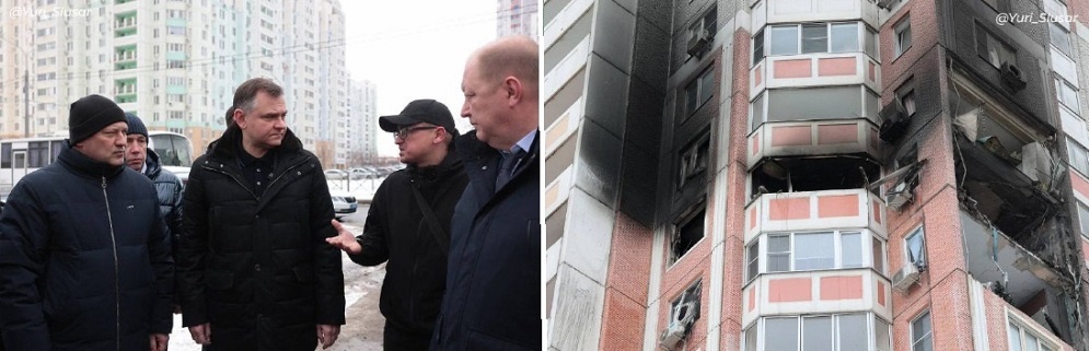 Донской губернатор Юрий Слюсарь побывал на объектах в Левенцовке и Ленинаване, поврежденных при ночной атаке Ростова и области