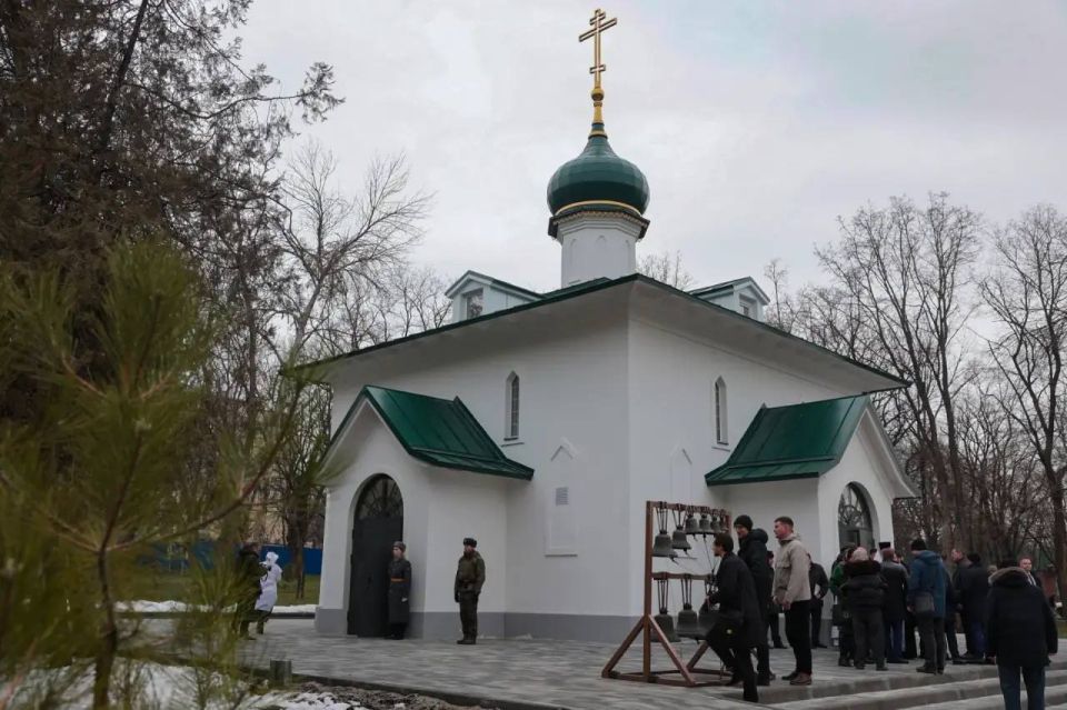 Юрий Слюсарь: Сегодня в Ростовском военном госпитале освятили православный храм