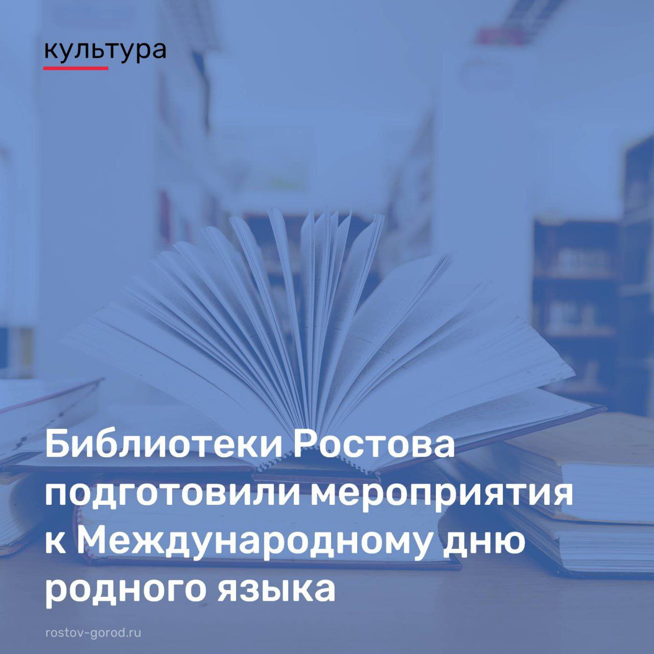 Библиотеки Ростова подготовили мероприятия к Международному дню родного языка