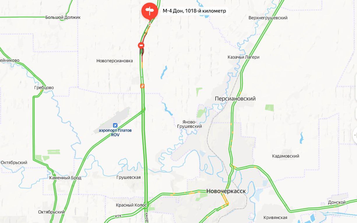 Сегодня в северном направлении на 1018 километре М-4 "Дон" в Ростовской области проводятся дорожные работы в течение всего дня, сообщили в Госавтоинспекции по Ростовской области