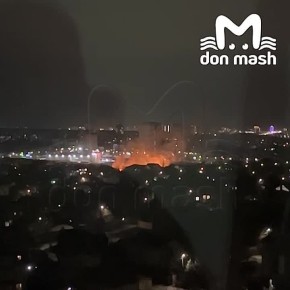 Сильный пожар в Ростове. Очевидцы говорят, полыхает возле Лелюшенковского лесопарка