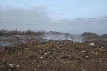 Площадь участков тления на полигоне ТБО в Зернограде уменьшили до 50 кв. м