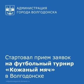 Комитет по физической культуре и спорту объявляет о старте приема заявок на традиционный турнир юных футболистов «Кожаный мяч»