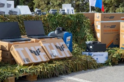 Новую партию военнотехнической помощи отправили нашим бойцам