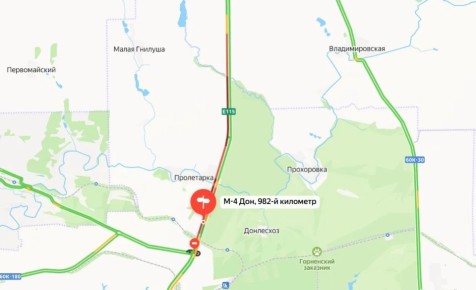 10-километровая пробка растянулась на М4 «Дон»