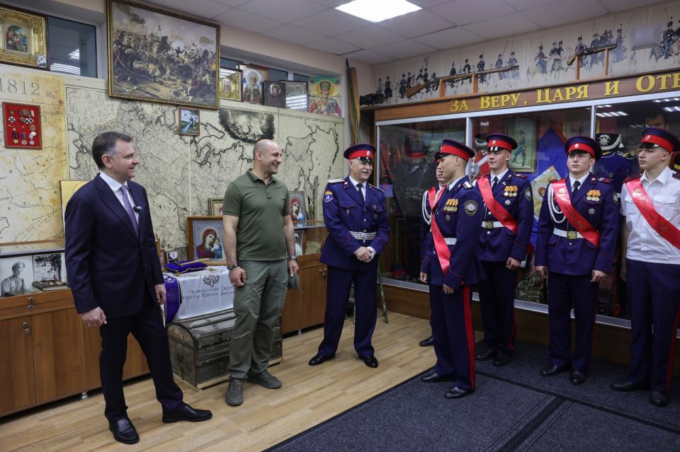 В казачьем кадетском корпусе открылся класс имени Героя России Владимира Жоги