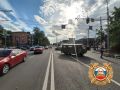 Сотрудники полиции устанавливают обстоятельства ДТП с пострадавшим в городе Ростове-на-Дону