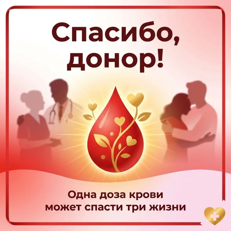 Сегодня весь мир говорит «спасибо» тем, кто дарит шанс — донорам крови