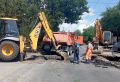 На улице Нариманова в Ростове устранили утечку и восстанавливают провал