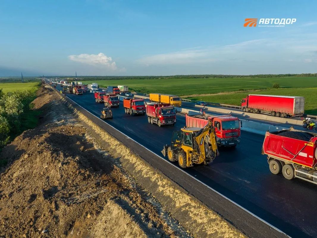 Почти половина работ на участке М-4 «Дон» в Ростовской области сделана