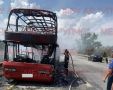 Рейсовый автобус, следовавший по маршруту Москва—Ставрополь, загорелся на 1085-м километре трассы М4 «Дон» в Аксайском районе Ростовской области