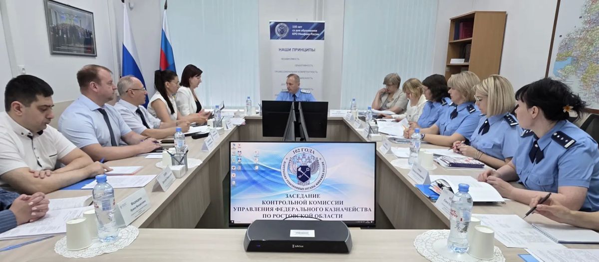 Состоялось очередное заседание Инфраструктурного бюджетного комитета Управления Федерального казначейства по Ростовской области под председательством руководителя Управления Валерия Бородулина