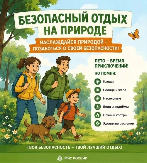 Наслаждаешься природой? Позаботься о себе!