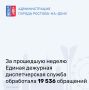 За прошедшую неделю Единая дежурная диспетчерская служба обработала 19 536 обращений от жителей