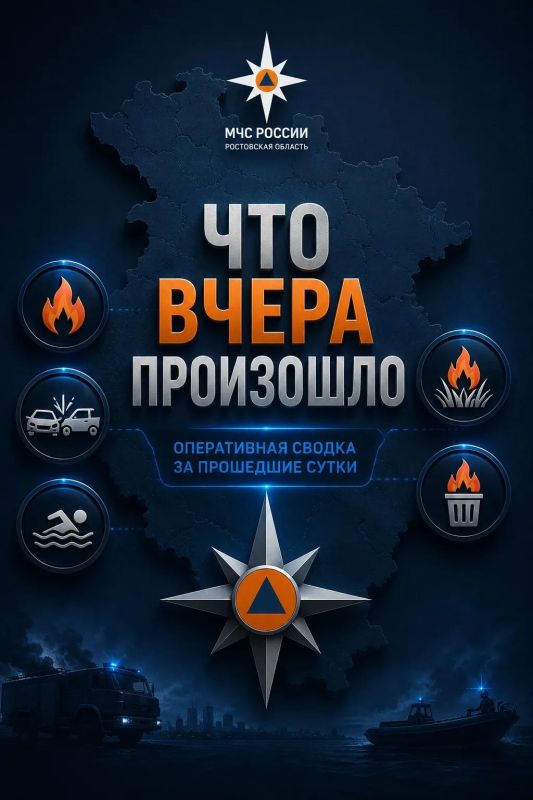 #ЧтоВчераПроизошло?. За 17 июля 2026 года пожарно-спасательные подразделения Главного управления МЧС России по Ростовской области ликвидировали:
