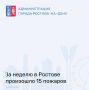 За минувшую неделю в городе произошло 15 пожаров
