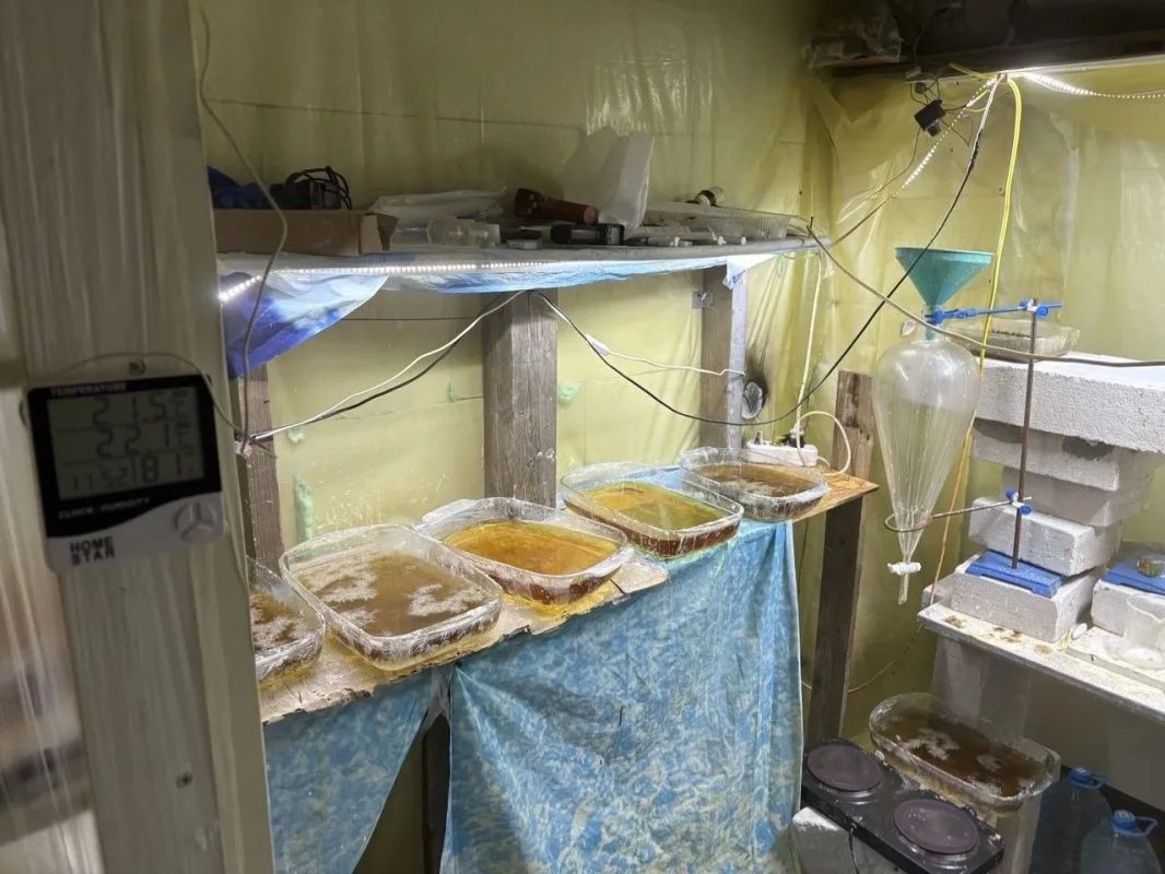 Более 40 кг наркосодержащих веществ обнаружили в подпольной лаборатории на территории г. Белая Калитва. Незаконное производство «синтетики» располагалось в одном из садоводческих товариществ города, уточнили в УФСБ...