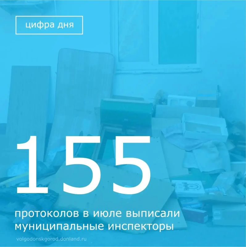 В июле 2026 года в Волгодонске муниципальные инспекторы составили 155 протоколов за нарушения правил благоустройства и общественного порядка
