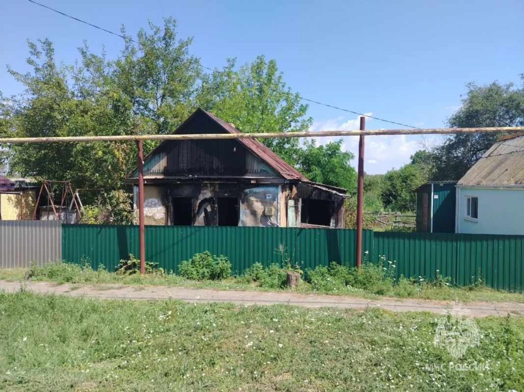 На пожаре в Целинском районе погиб 50-летний мужчина