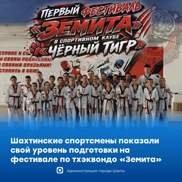 Воспитанники спортивного клуба «Черный тигр» показали свой уровень подготовки на соревнованиях по тхэквондо «Земита»