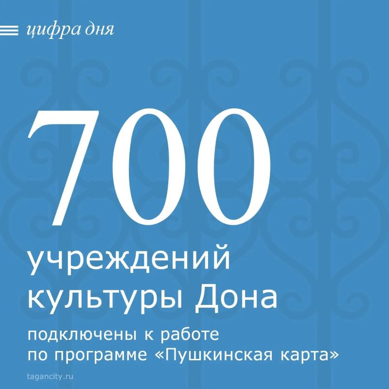 Более 700 учреждений участвуют в программе «Пушкинская карта», реализуемой в рамках нацпроекта «Семья»