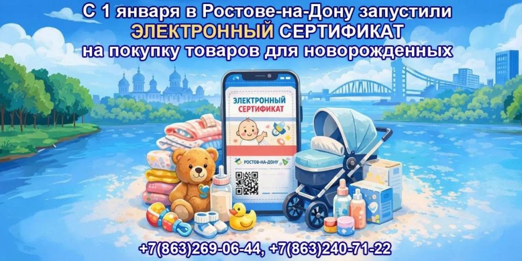 О предоставлении электронного сертификата на приобретение товаров для новорожденных