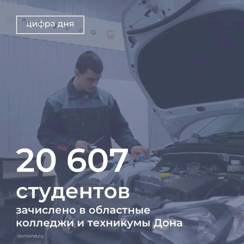 В областные колледжи и техникумы Дона зачислено 20 607 студентов по всем формам обучения