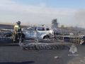 Сотрудники МЧС России ликвидировали последствия ДТП, произошедшего на 19-м километре автодороги Р-280 в Мясниковском районе