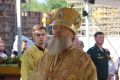 В строящемся храме Александра Невского в Ростове-на-Дону состоялось богослужение при участии войск национальной гвардии