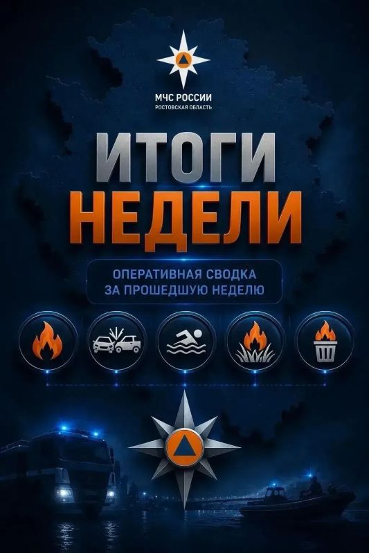 Итоги недели:. За прошедшую неделю подразделения Главного управления МЧС России по Ростовской области продолжали обеспечивать безопасность жителей региона