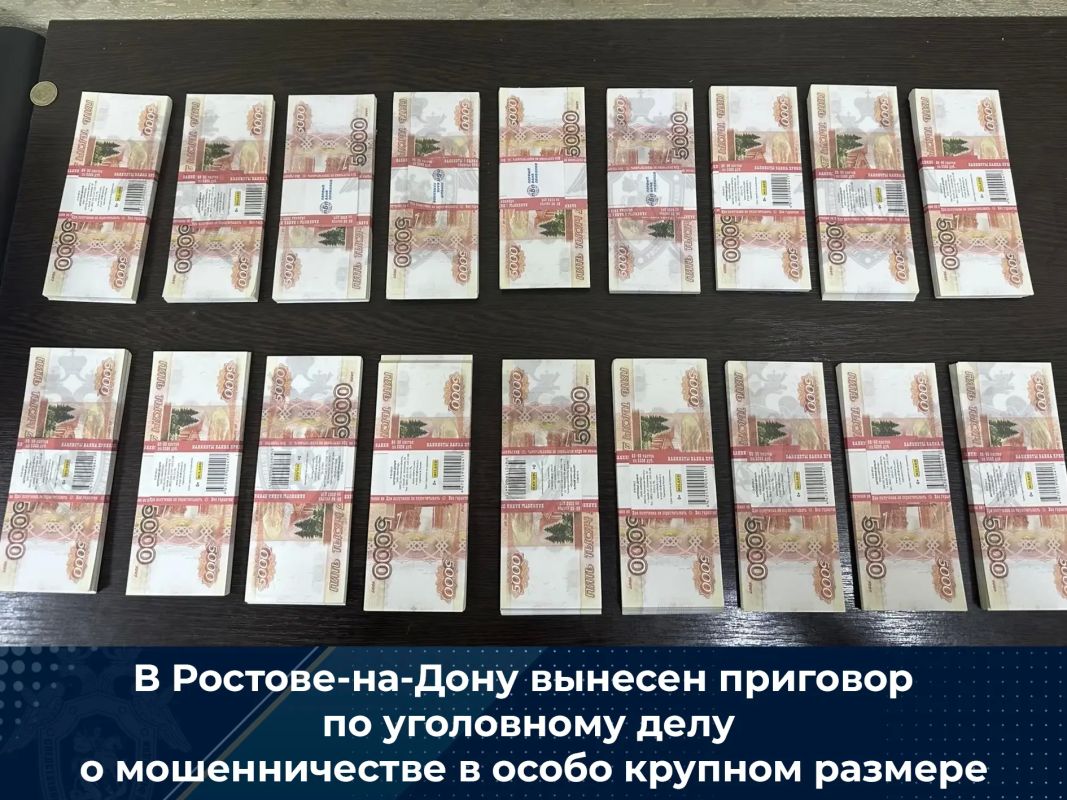 В Ростове-на-Дону вынесен приговор по уголовному делу о мошенничестве в особо крупном размере