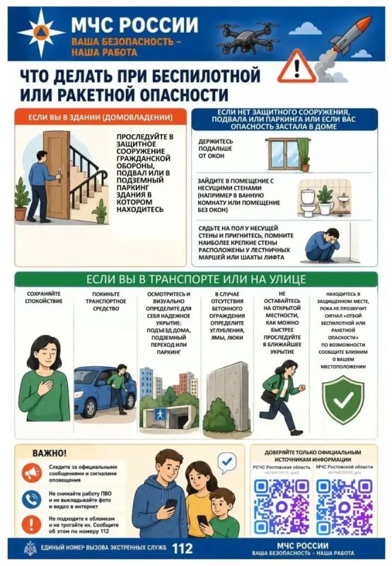 Что делать при беспилотной или ракетной опасности