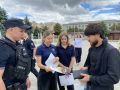 Полицейские и учащиеся «полицейского класса» провели совместную акцию по профилактике правонарушений в Новочеркасске