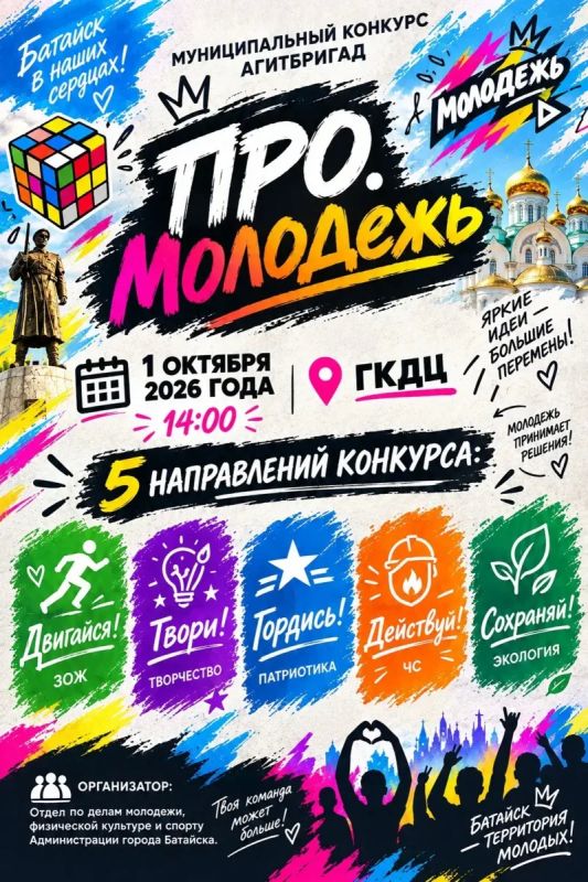 В Батайске пройдёт муниципальный грантовый конкурс «ПРО.Молодёжь»