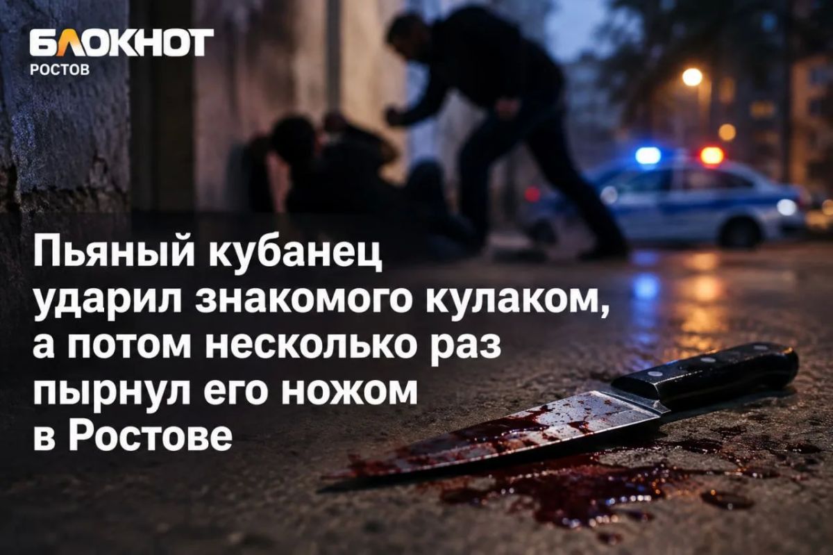 Кубанец пырнул ножом лежащего на земле мужчину и получил 3 года колонии