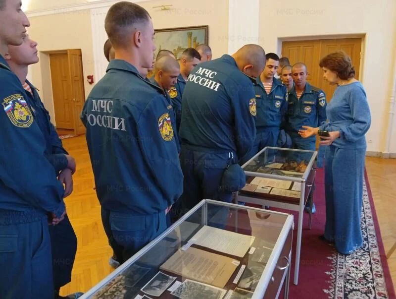 Военнослужащие Донского спасательного центра МЧС России приняли участие в конференции "Нюрнбергский процесс - приговор нацизму"