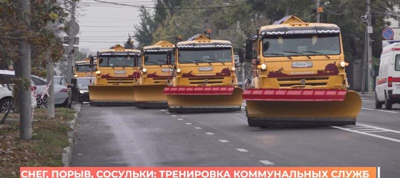 Коммунальные службы Ростова провели комплексную предзимнюю тренировку